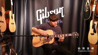 Gibson Hummingbird Faded NaturalAcoustic Guitar Demo