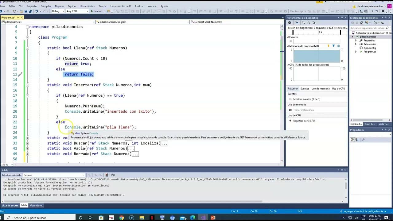 Pilas dinamicas con stack - YouTube