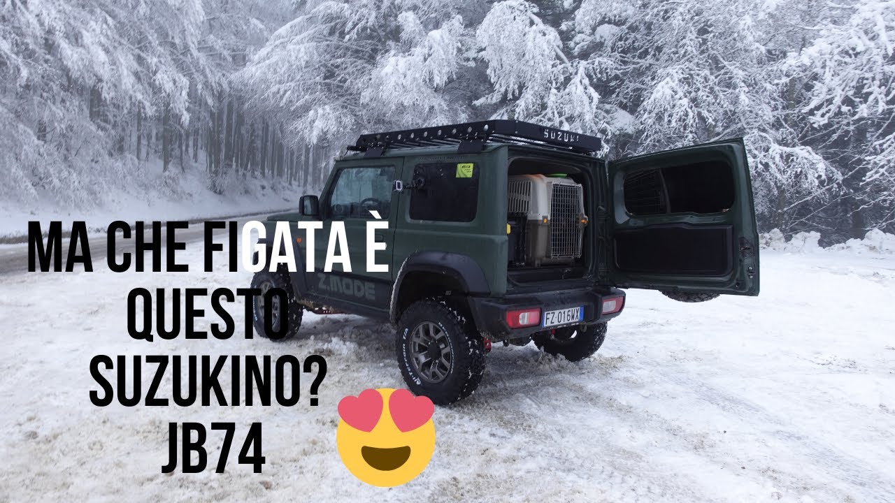 NEVE 😍E SUZUKI JIMNY CHE SPETTACOLO! off road 4x4 #enricostragapede #jimnysnow #jb74zmode