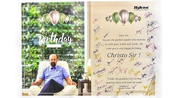 Birthday celebration || Mr. Christo George, Chairman & Managing Director Hykon India Ltd.