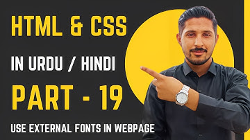 HTML & CSS Part 19 | Use External Fonts in Webpage | Yazdan Haider | 2023