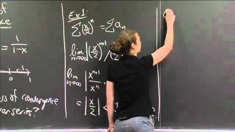 Ratio Test -- Radius of Convergence | MIT 18.01SC Single Variable Calculus, Fall 2010