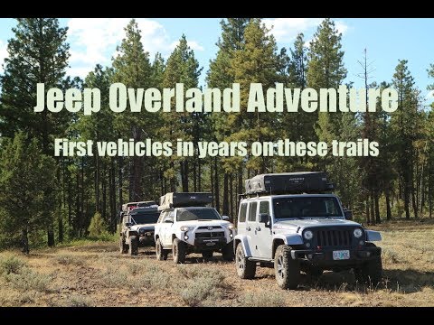 jeep-overland-car-camping-adventure---clearing-trail,-epic-campsite,-first-vehicles!