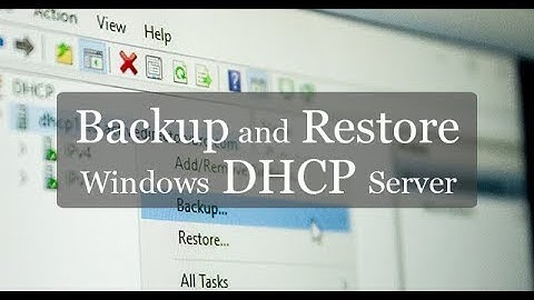 Backup and Restore Windows DHCP Server