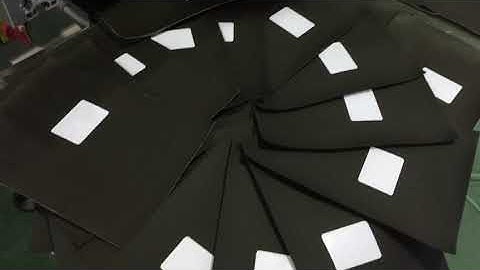 Auto adsorption type feeder paging labeling machine for cloth top surface test video 2