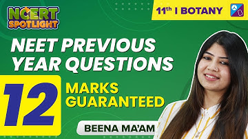 Biological Classification Class 11 Biology NEET Previous Year Questions | NEET 2023 |