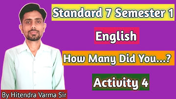 Std 7 English Semester 1 Unit 2 Activity 4 💥