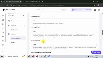 How To Modify PHP Memory Limit in Hostinger