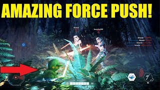 Star Wars Battlefront 2 - Yoda gameplay! | His Force push is AMAZING! (Killstreak)