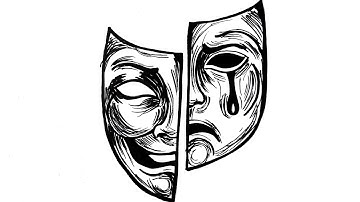 How To Draw Comedy And Tragedy Masks