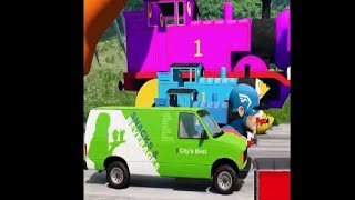 Big and small Cursed Sprunki Pinki Exe vs Thomas the train vs spider Man
