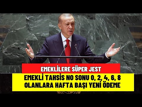 Emeklilere Süper Jest! Emekli Tahsis No Sonu 0, 2, 4, 6, 8 Olanlara Hafta Başı Yeni Müjde