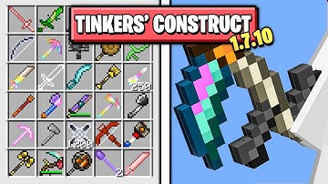 🍄Самый ТОПОВЫЙ ГАЙД По Моду Tinkers Construct 1.7.10 - Весь Мод в Одном Видео Майнкрафт