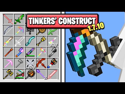 Самый ТОПОВЫЙ ГАЙД По Моду Tinkers Construct 1.7.10 - Весь Мод в Одном Видео Майнкрафт