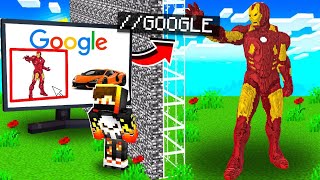 MINECRAFT NOOB VS PRO : i Cheated with //GOOGLE MOD