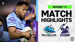 Cronulla-Sutherland Sharks v Melbourne Storm | Match Highlights | Round 17, 2022 | NRL