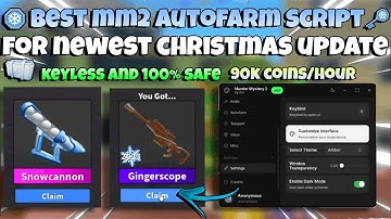 [BEST🎄] 🎅MM2 SCRIPT KEYLESS , AUTOFARM, PASTEBIN │XMAS UPDATE │ 2025 🎊