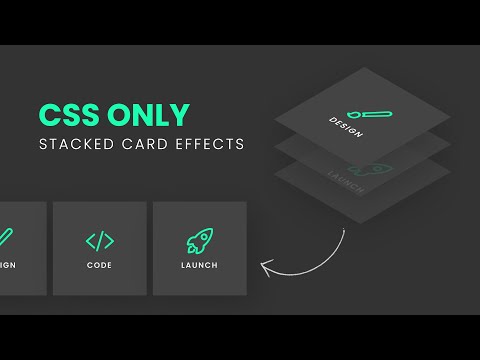 Simple CSS Stacked Cards Hover Effects @OnlineTutorialsYT