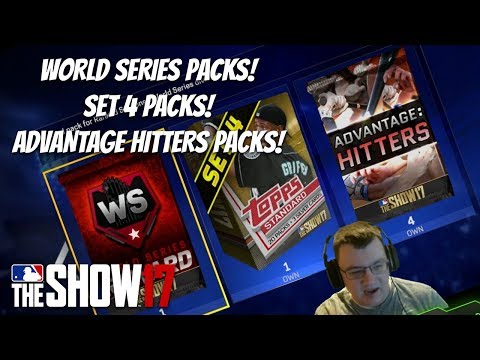 World Series, Advantage Hitters, Set 4 Pack Opening! MLB The Show 17