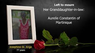 Long Death Announcement of Josephine St. Ange [English]