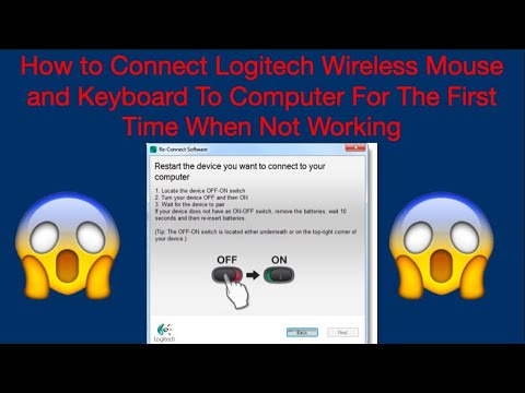 How to Connect Logitech Wireless Mouse and Keyboard To Computer For The First Time When Not Working