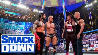 WWE - Roman Reigns & Randy Orton vs. Jimmy Uso & The Rock, Smackdown 2023