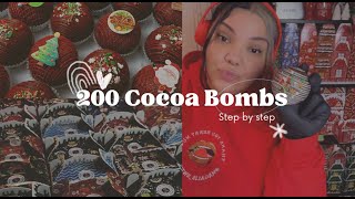 Making 200 Cocoa Bombs | Christmas Cocoa Bombs