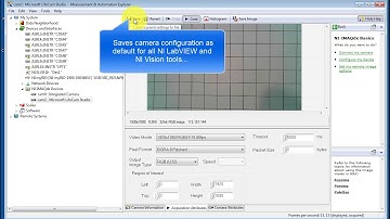 NI Vision: Set Camera Defaults in NI-MAX