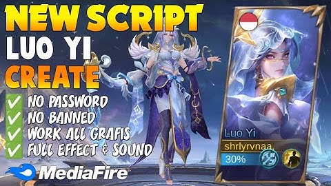 NEW Script Skin Luo Yi Create - Starborne Matron No Password | Full Effect & Sound | New Patch