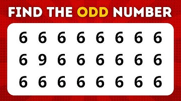 🔎🤓 FIND THE ODD ONE OUT NUMBER EDITION | EASY, MEDIUM AND HARD LEVELS | ONLY NUMBERS CHALLENGE 🧮🔢