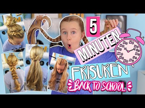 Video: Schöne Frisuren für Mädchen in 5 Minuten zur Schule