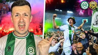 The Moment FC Groningen WIN PROMOTION to Eredivisie