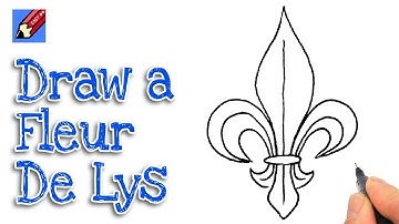 How to draw a Fleur de Lys real easy