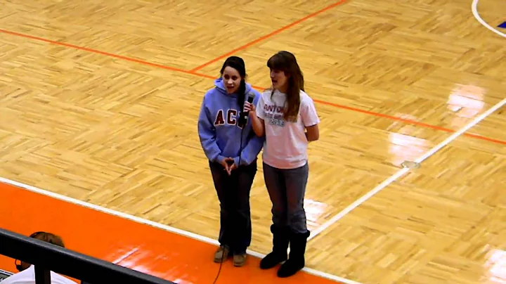 Katherine Curran and Sarah Eisenmenger National Anthem