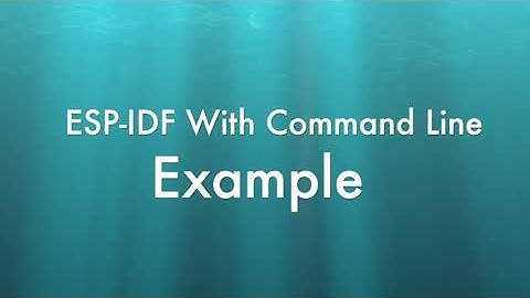 How to use ESP-IDF with command line on MacOS