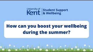 How to boost your wellbeing during the summer