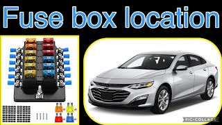 The fuse box location on a 2018 Chevy Malibu