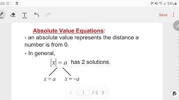 Solve Multi-Step Absolute Value Equations