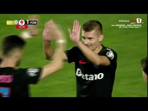 GOOOL! Petrolul - FCSB 0-1. Tănase îl învinge Bălbărău cu o execuție din apropiere