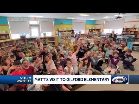 Matt Hoenig visits Gilford Elementary School in Gilford