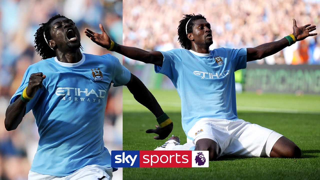 Adebayor runs the length of the pitch to celebrate in front of Arsenal fans! | Man City 4-2 Arsenal