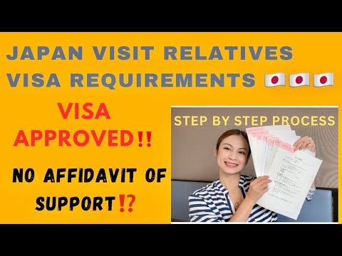 japan visit relatives requirements