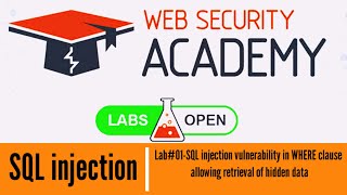 Famous Lab#01 SQL injection vulnerability in WHERE clause allowing retrieval of hidden data. Profile