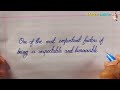 One of the most important || Cursive Writing