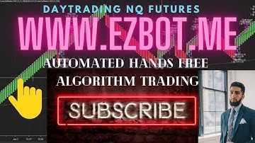 Auto Trading BOT Trading scalping NQ futures live this morning www.ezbot.me