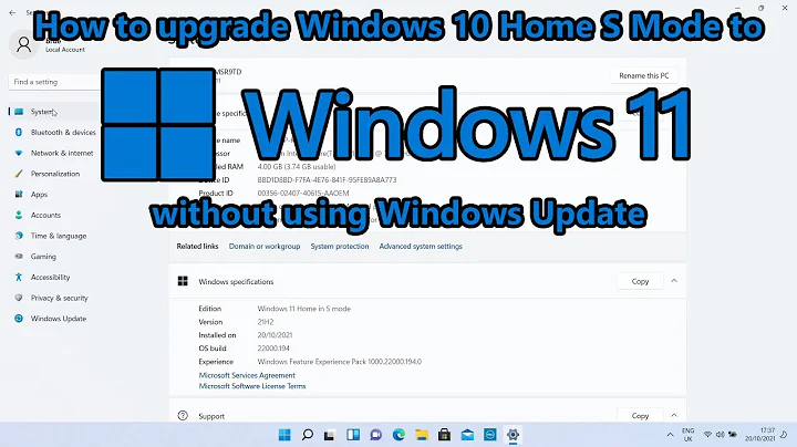 How to upgrade Windows 10 Home S Mode to Windows 11 without using Windows Update