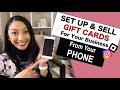 HOW TO SELL GIFT CARDS ON INSTAGRAM FOR YOUR BUSINESS USING YOUR PHONE |  Set Up on Square & Promote