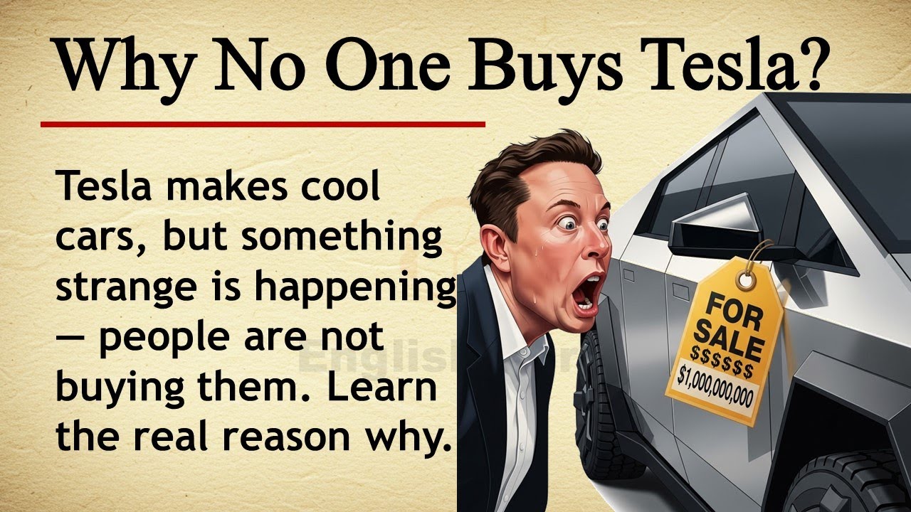 Why No One Buys Tesla || 🚗📉 Learn English Through Story Level 2 || Graded Reader 🎧