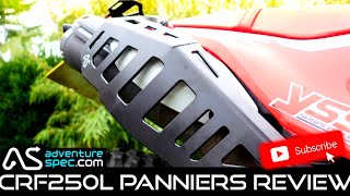 Adventure Spec Hard Parts | CRF250L side luggage support Review