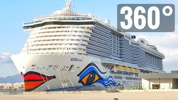 🔱 360 video cruise ship VR AIDAnova New Mediterranean Sea cruises Virtual Reality